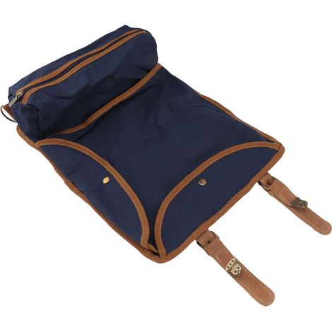 Sac de voyage barman en toile résistante, grande capacité avec sangle ajustable pour équipement extérieur, kit complet bleu.