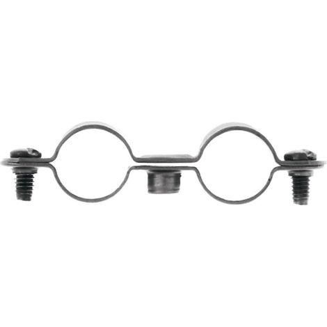 collier double pour tube de 14 mm - sachet de 10 (1/2)