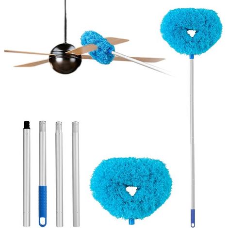 Chiffon de nettoyage pour ventilateur de plafond - chiffon en microfibre réutilisable pour pales de ventilateur de plafond (1/5)