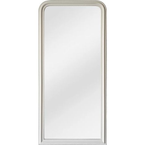 Grande specchio in legno di paulownia - L. 80 x H. 180 cm - Bianco opaco - HELOISE (1/4)