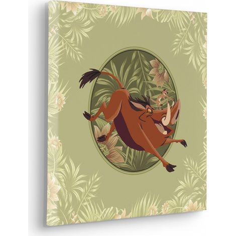 Tableau mural Disney Le Roi lion Wild and Free Since 1994 40x40 cm (1/2)