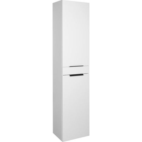 AKIRA Meuble de rangement haut 180x40x30cm, blanc