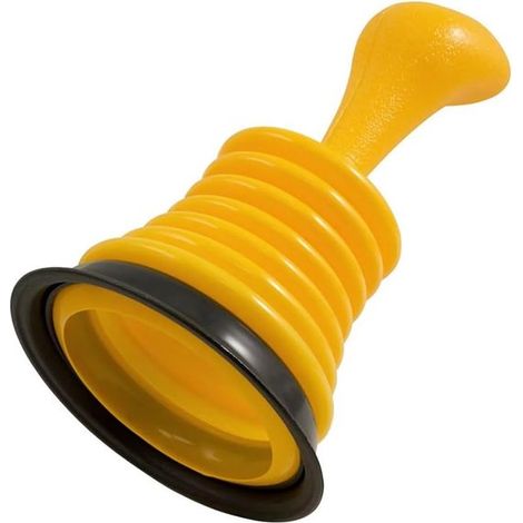 Mini ventouse jaune pour évier - Déboucheur de canalisations - Cuisine/Toilettes/Salle de bain (1/4)