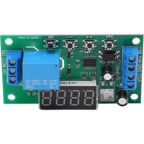 Relais temporisé multifonction 0,1s à 9999999,9s précision 0,01s carte compteur d'impulsions 1 canal module 5V (1/5)