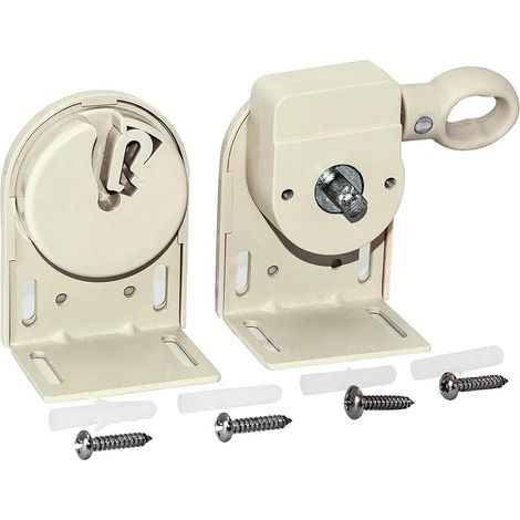 2-piece set of outdoor windproof curtain heads, roller blind pull heads, lifting and fixing brackets, and curtain accessories. (1/5)