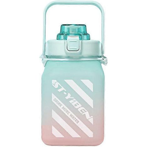 Große 1,5-Liter-Wasserflasche mit Kordel, ideal für Outdoor-Fitness, Laufen, Fitnessstudio, Training, Reisen und Klettern (blau) (WZ2236) (1/5)