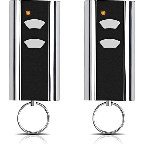 Lot de 2 pièces de rechange pour émetteur manuel Normstahl - Ouverture de porte de garage - 433,92 MHz - 2 canaux - Compatible avec Normstahl Entrematic RCU 433-2, RCU 433-4, EA433 2KM, EA433 2KS (1/5)