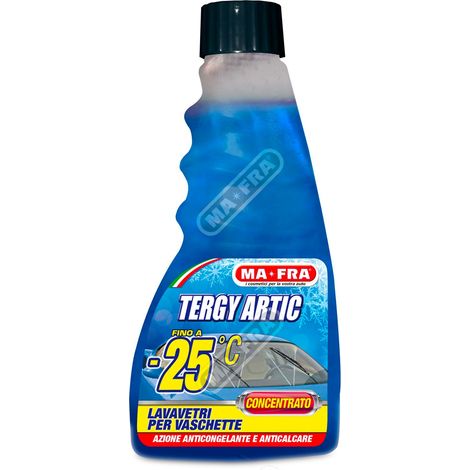 MAFRA Tergy Artic -25° Lavavetri Superconcentrato 250 ml – Detergente Antigelo per Vaschetta, Pulisce e Sgrassa Cristalli Auto con Protezione Invernale fino a -25°