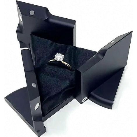 Boîte à bijoux rotative à énergie cinétique présentoir de rangement pour bijoux cube en plastique coloré proposition créative déformation mécanique (1/4)