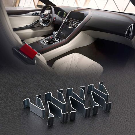 Clips de fixation à ressort pour garniture intérieure intérieure en métal 20 x 22 mm - Pièces de rechange automobiles