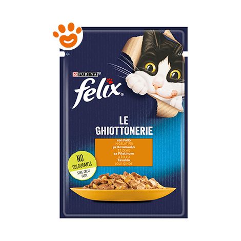 Purina Cat Felix le Ghiottonerie Pollo in Gelatina  - Purina Cat Felix le Ghiottonerie Pollo in Gelatina - Bustina Da 85 Gr