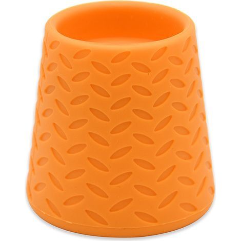 Cabezal de ducha portátil para mascotas, 5,2 cm de largo, naranja, 1 cabezal de ducha de silicona para mascotas (1/5)
