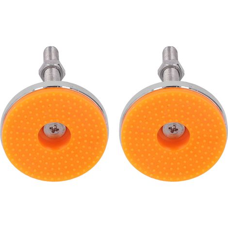 Pieds de meuble réglables 2 pièces, patins antidérapants en TPU robuste, cales de nivellement D100mm x M16 x 120, supports lourds pour stabiliser tables et canapés. (1/5)
