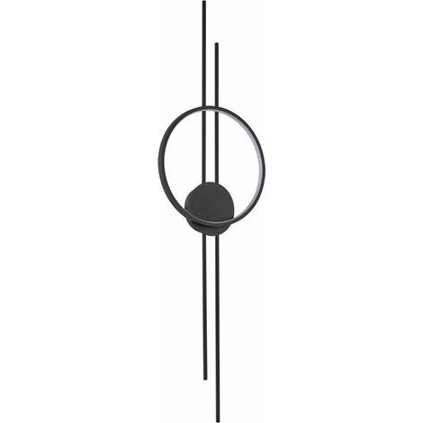 Applique Exton nera anello e due barre LED 15W Reality (1/3)