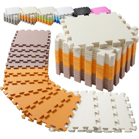 Tapis de Sol Puzzle 20 Pièces EVA Mousse Épaisse avec Sac de Rangement - Protection Sol Fitness Gym (1/5)