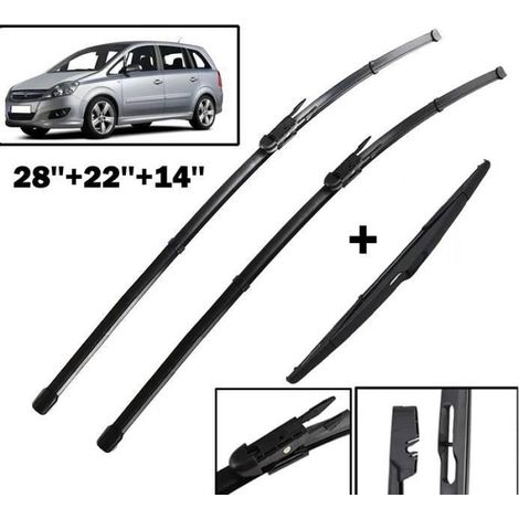 Lot de 3 Balais d'essuie-glace avant et arrière pour Opel Zafira B 2005-2011 (1/4)