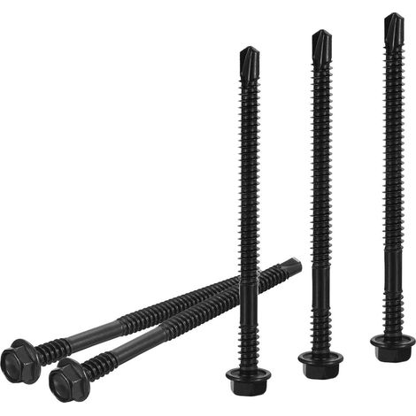 Lot De 20 Vis Autoforeuse À Tête Hexagonale Avec Rondelle 14x4" (1/5)