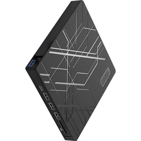 Kompakte, hochschnelle externe USB-C-Festplatte mit CD/DVD-Brenner zur Datenspeicherung am PC