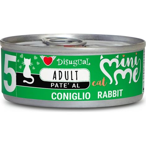 Disugual Cat Mini-Me 5 al Coniglio - Lattina 85 Gr -