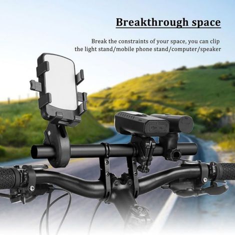 Rallonge Guidon Vélo 30cm, Alloy Aluminium Clé Allen, Pour GPS Lampe Téléphone, Extension (1/5)