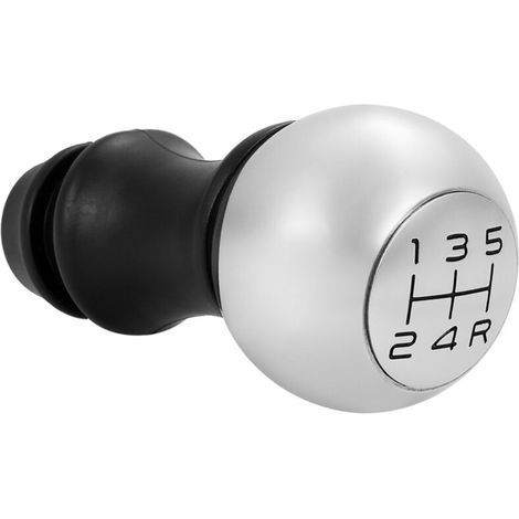 Rotule de levier de vitesse chromée avec adaptateur de levier, compatible avec les modèles Peugeot 106, 206, 207, 306, 307, 407, 408, 508 et 807, boîte de vitesses manuelle à 5 rapports, pièces détach (1/5)