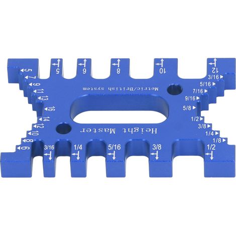 Guide d'assemblage à queues d'aronde, pied à coulisse à tenons, échelle laser haute précision, règle de mesure pour défonceuse et scie, menuiserie, bleu (1/5)