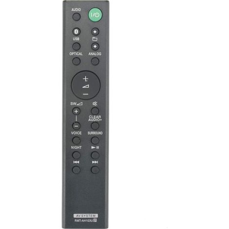 Télécommande de Remplacement RMT-AH103U Compatible avec la Barre de Son Sony HT-CT80 SA-CT80 SS-WCT80 (1/5)