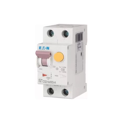 Eaton FI-/LS-Schalterkombination, 32 A, 30 mA, Auslösecharakteristik LS-Schalter: C, 1p + N, Auslösecharakteristik FI-Schalter: A, 236967 (1/2)