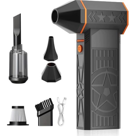 Souffleur à neige haute puissance X50, 2 en 1, avec ventilateur turbo sans balais de 250 000 tr/min, aspirateur et souffleur portatif, idéal pour le nettoyage extérieur et électronique. (1/5)