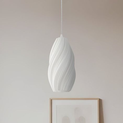 [GEBRAUCHT] B-Ware Lindby Pendelleuchte Hängelampe Nuvia Weiß 3 D Druck Lampenschirm 15 5 Cm354 (1/2)