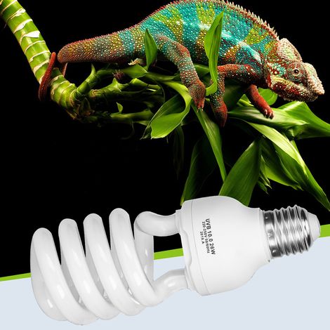 Ampoule E27 26W pour terrarium de reptiles du désert, lampe ultraviolette UVB à calcium, 220-250V, 10,0 (1/5)