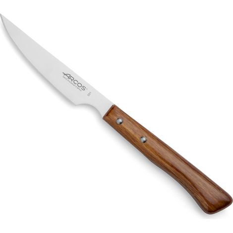 Feststehendes Messer Lendentuch Arcos aus Tisch 373200 Monoblock aus einem Stück Edelstahl 18/10 mit Kontrolle von Pressholz und Klinge von 11 cm im Karton (1/5)