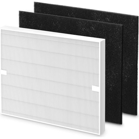 Juego de filtros de repuesto para el purificador de aire AP-1512HH - compatible con los purificadores de aire Coway Airmega AP-1512HH y Airmega 200M - 1 filtro HEPA y 2 prefiltros de carbón - número d