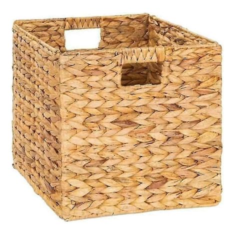 12 Pack Water Hyacinth Storage Cube for Bedroom Organization 12 x 12in