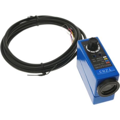 BeMatik - Cellule photoélectrique couleur capteur interrupteur commutateur 23x40x14mm 10-30VDC diffusion (1/5)
