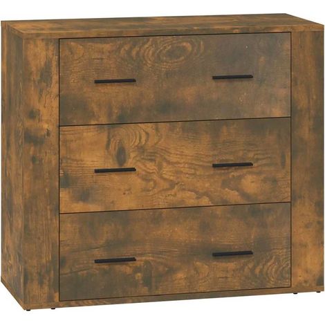 Maison Exclusive - Aparador madera contrachapada color roble ahum (1/5)