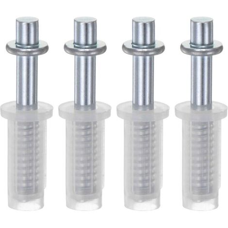 Lot de 4 pivots supérieurs à deux volets de 9,5 mm à ressort pour porte accordéon pliante