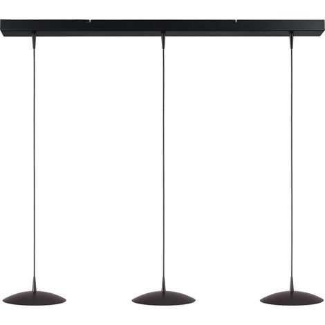 Lampe pendante à 3 lampes Scala 100 cm en nickel noir Ø 20 cm - 2191-05-81-100-3-20 (1/3)