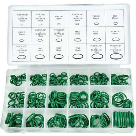 270 pezzi di O-ring in HNBR per climatizzatori auto, attrezzi per riparazione auto, set di anelli di gomma per refrigerante del climatizzatore auto, accessori per auto (1/5)