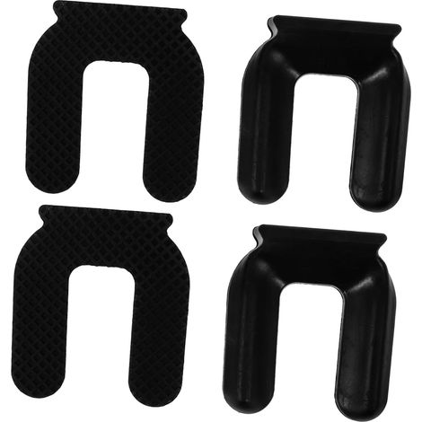 Lot de 4 butées antidérapantes pour roulettes de meubles rainurées