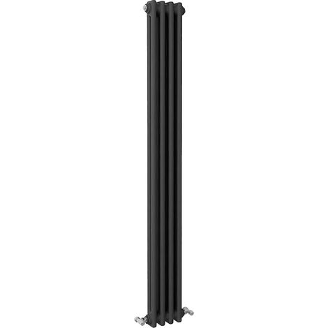 SKY Bathroom Traditional Cast Iron Style Radiator 2 Column Anthracite 1500x200mm