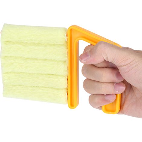 Brosse De Nettoyage Pour Stores Et Ventilation - Microfibre Lavable - Outil Pour Lamelles Et Grilles - Lot De 1 (1/5)