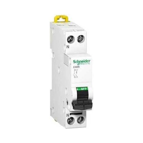 Interruptor magnetotérmico C40A 1P+N C 50Hz 16A 6000A