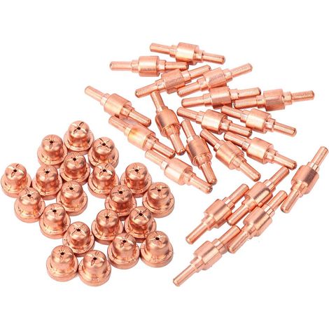 Lot 40 consommables PT31 – buse + électrode + pointe – torche coupe plasma