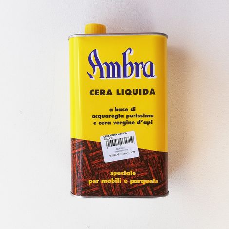 Ambra 1lt cera liquida a base acquaragia purissima e cera vergine d'api (1/2)