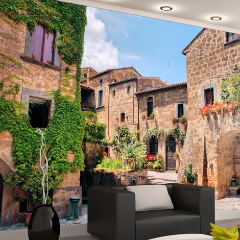 Papier Peint "Tuscan Alley" 245 x 350 cm (1/2)