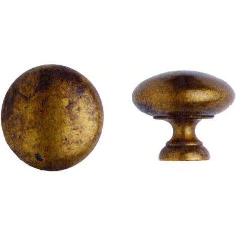 Pomoli Per Mobili In Ottone Anticato ø 27 mm Mod.24228 - METALSTYLE - 5 pz