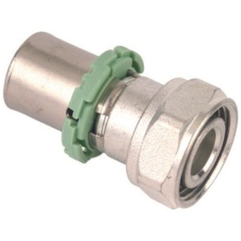 Raccord droit à sertir Multicouche Comap Femelle 26x1- Ecrou Tournant