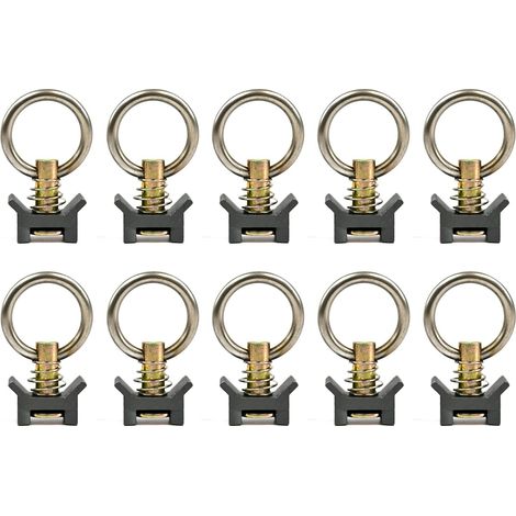 Venture L-Track spring-loaded adjustable tie ring - grey - 10 pieces (1/5)