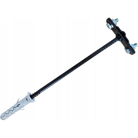 Blitzschutzhalter für Band und Draht fi12 L - 200 SCHWARZ (1/4)